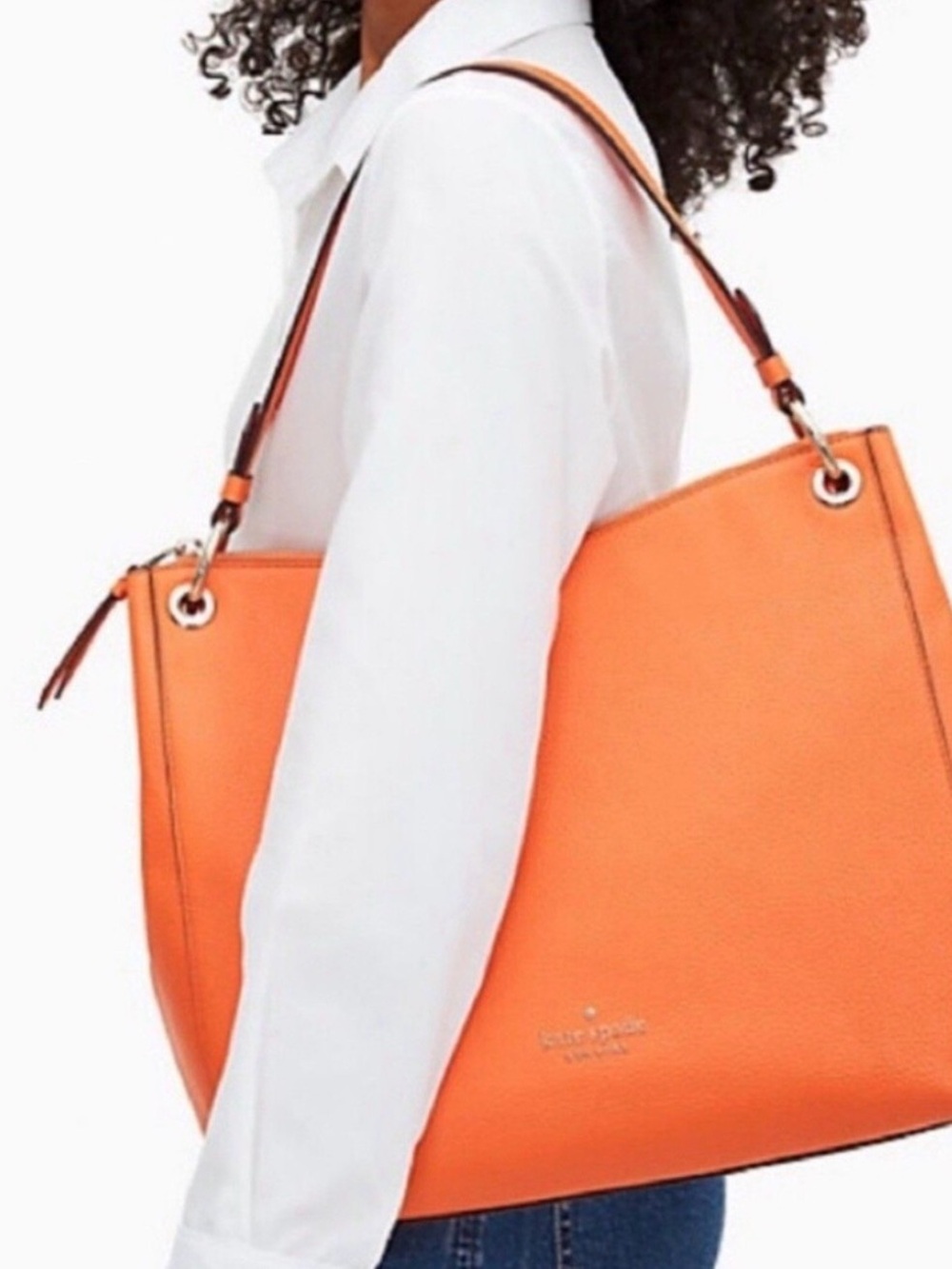NWT (Retired) Kate Spade Kat Coral Buds Shoulder Bag - Picture 8 of 10